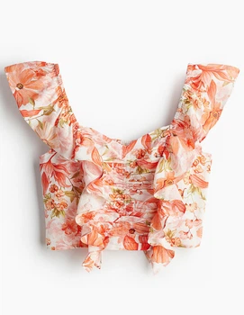 Топ H&M Ж1125285 (12248249) колір помаранчевий (Ж1125285 - 222202)