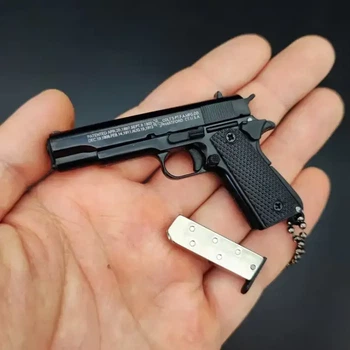 Сувенирный Пистолет COLT 1911 CLASSIC черный, разборный брелок из металла 1:3 фиджет