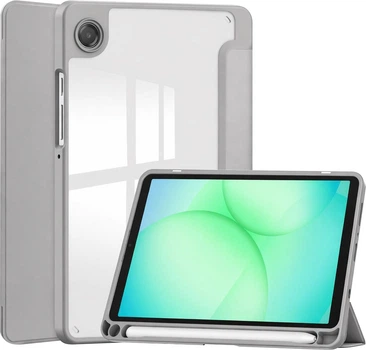 Чохол для планшета Samsung Galaxy Tab A11 SM-X133/X135 8.7" BeCover Soft Edge TPU з кріпленням для стилуса Gray (BC_715561)