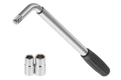 Ключ баллонный L-образный Intertool 17 x 19 мм и 21 x 23 мм телескопический HT-1605