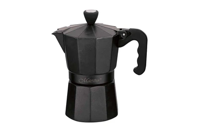 Кофеварка гейзерная алюминиевая Maestro MR-1666-9-BLACK 450 мл черная
