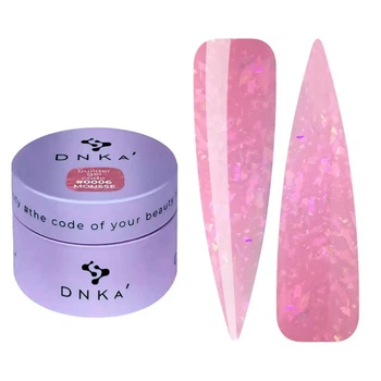 Гель для моделирования DNKa Builder Gel Mousse 0006 мягкий розовый со слюдой 30 мл