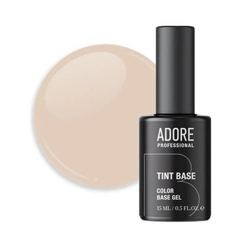 База цветная Adore Professional Tint Base 04 Soywax полупрозрачная молочно-розовый бежевый 15 мл