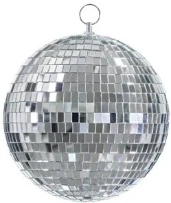 Dekoracja wisząca PartyDeco Kula lustrzana disco 20 cm Srebrna (KDS1-20) (5904555042063)