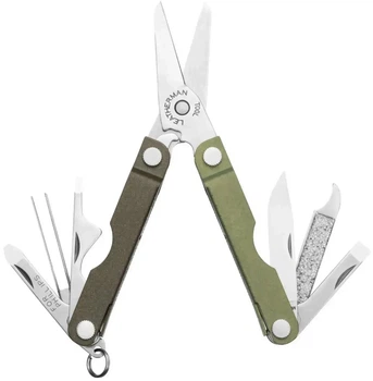 Мультитул Leatherman Micra компактный 10 инструментов 420HC для ключей и кармана Spruce
