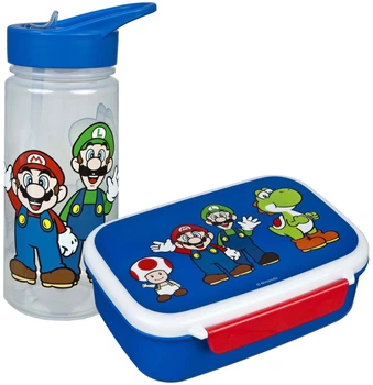 Zestaw Undercover Super Mario Lunchbox + Butelka na wodę (4043946321743)