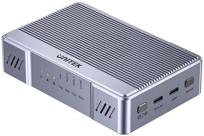 Obudowa dysku M.2 NVMe Unitek Dual Slot RAID 0/1 Klonowanie 20Gbps S1222A (4894160058812)