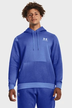 Чоловіче синє худі UA Essential Flc Novelty HD Under Armour S 1381214-400