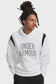 Чоловіче біле худі UA Rival Fleece Nov Hoodie Under Armour SM 6009353-100
