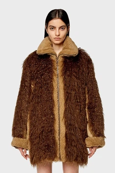 Жіноча коричнева шуба W-BECCA Diesel 40 A10774 0KJAB