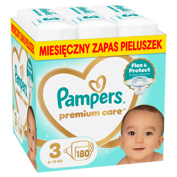 Підгузки Pampers Premium Care Rozmiar 3 (6-10 kg ) 180 шт (8006530223720)