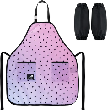Фартук подростковый Kite Education Teens Hearts с нарукавниками 69х60 см (K26-526-1)