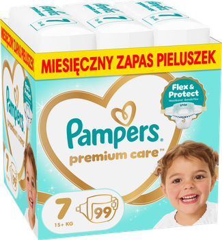 Підгузки Pampers Premium Care Розмір 7 15+ кг 99 шт (8006530223584)