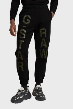 Чоловічі чорні спортивні штани Embro print loose G-Star L D25531,D733