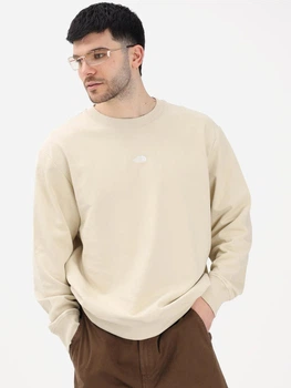 Bluza bez kaptura męska The North Face U Essential NF0A8GQCDOM1 L Piaskowa (800070354865)