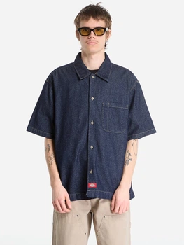 Сорочка джинсова чоловіча Dickies DK0A88PHRIN1 S Темно-синя (800070354654)