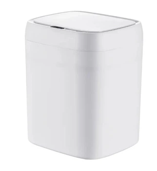 Відро для сміття Mixxus Wave-TC0212 White сенсорне прямокутне 12 л білий (MI8403)