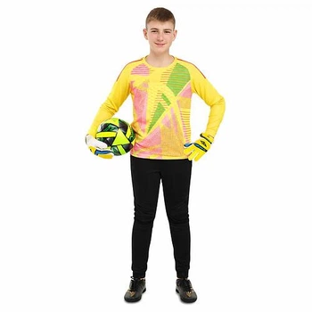 Форма вратарская детская свитер и штаны SP-Sport B02 Размер 26 Желтый