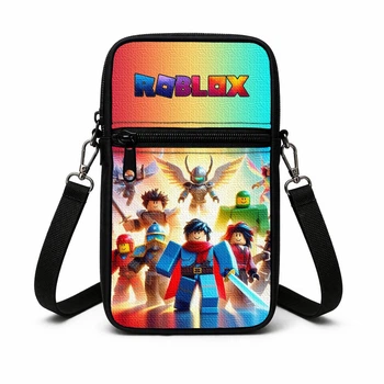Дитяча сумка-чохол для телефону Roblox через плече, водонепроникна міні-сумка месенджер (3083)