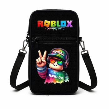 Дитяча сумка-чохол для телефону Roblox через плече, водонепроникна міні-сумка месенджер (3079)