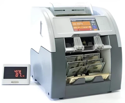 Двухкарманный счетчик GRACE GBS-3500 — точная сортировка купюр по номиналу и валюте, Профессиональный детектор валют