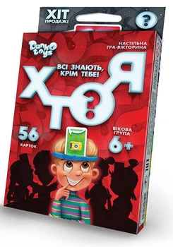 Гра настільна Danko Toys ХТО Я? на укр. мові