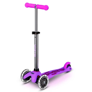 Детский трехколесный самокат Mini Deluxe Glow LED Plus Micro MMD217 колеса с подсветкой
