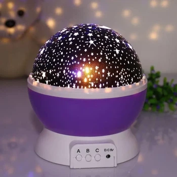 Ночник-проектор звездное небо Star Master Dream QDP01 Фиолетовый, синий, розовый