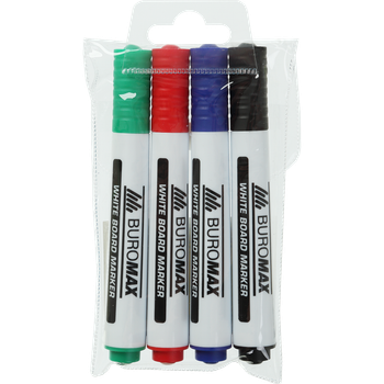 Маркери для дошок Buromax набір 4 шт (BM.8800-94)