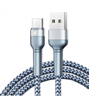 Кабель Remax Jany Series USB to Type-C Silver (RC-124A)