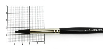 Кисть белка круглая Classic 3049R No 7 короткая ручка KOLOS