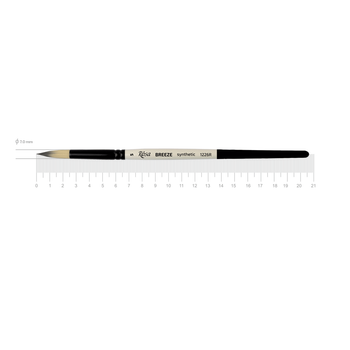Пензель синтетика кругла BREEZE 1226R №5 коротка ручка ROSA