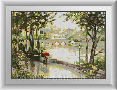 Алмазна мозаїка, Прогулянка в парижі (DA-30328) 32 х 45 см, Dream Art