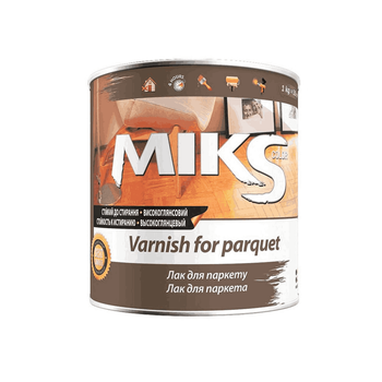 Лак паркетный Miks Color уретановый глянцевый 0,6 кг