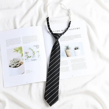Краватка на резиночці у смужку Honey Fashion Accessories чорна (30к055/1)