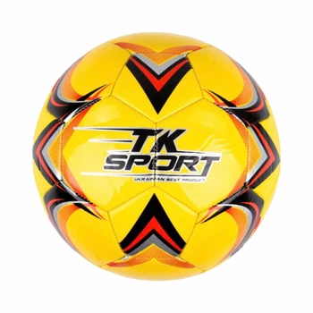 Футбольный мяч TK Sport, размер №5, мягкий PVC, 330–350 г, C 44455-4, желтый