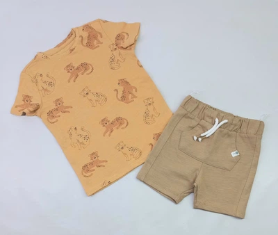 Костюм (футболка+шорти) для хлопчика C&A 79453 86-92см(р) коричневий