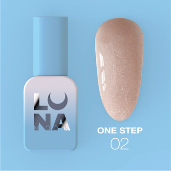 Однофазний гель-лак LunaMoon ONE STEP №2, 8 мл — для манікюру та педикюру