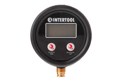 Манометр цифровой Intertool для пневмопистолета подкачки колес (PT-0501)