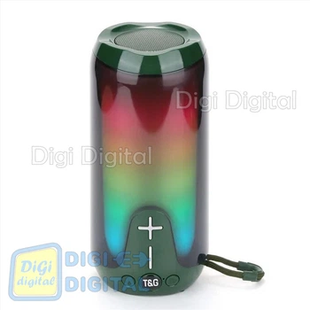 Bluetooth-колонка TG651 с RGB ПОДСВЕТКОЙ speakerphone радио green