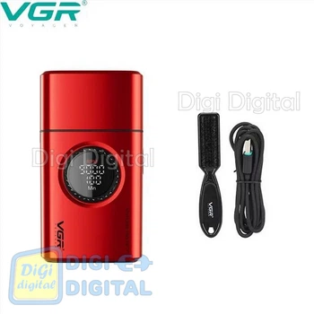 Электробритва VGR V-377 RED шейвер двойное лезвие регулировка мощности 7000-9000 RPM LED display