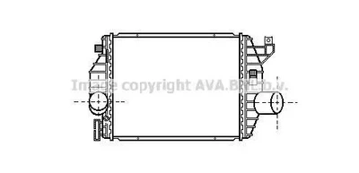 Інтеркулер MERCEDES V (638/2), VITO (W638) 2.3D 02.96-07.03 MS4223 AVA QUALITY COOLING AVA MS4223 Mercedes Vito, V-Class 6385012301, A6385012301