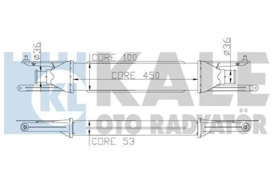 Інтеркулер Grande Punto,Punto 1.3d 05- KALE 345400 Fiat Punto, Grande Punto 51837369, 55700449