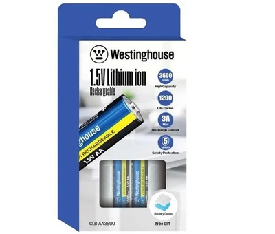 Аккумуляторы Westinghouse Li-ion 14500 AA HR6 1,5V 3A 3600mWh (2400mAh) (2шт)
