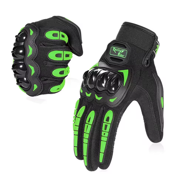 Мото перчатки Racing Biker Green Размер M