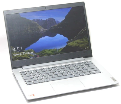 Ноутбук Lenovo IdeaPad Slim 1-14AST-05 14″ AMD 4GB RAM 64GB eMMC Windows 10 Pro Сріблястий Б/У