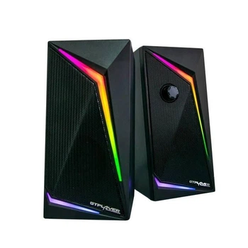 Колонки для компьютера Gtplayer Speaker 2 с LED подсветкой Bluetooth настольная колонка для дома для ПК Черный