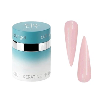 Гель для наращивания Cult Builder Gel Skin Edit 05 розовый с шимером, 30 г