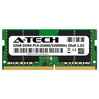 Оперативная память A-Tech 32GB DDR4-3200 (PC4-25600) SODIMM 2Rx8 (AT32G1D4S3200ND8N12V)