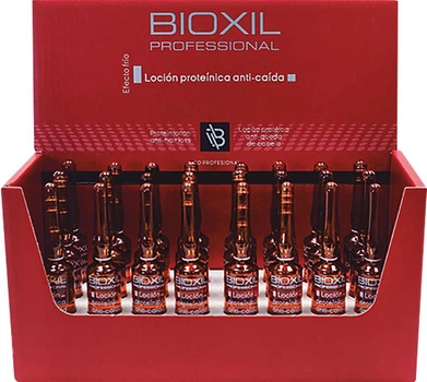 Протеиновый лосьон против выпадения волос и стимуляции роста Proteinica Caida Bioxil 24 х 8 мл, интенсивный ампульный уход для укрепления корней и восстановления волос